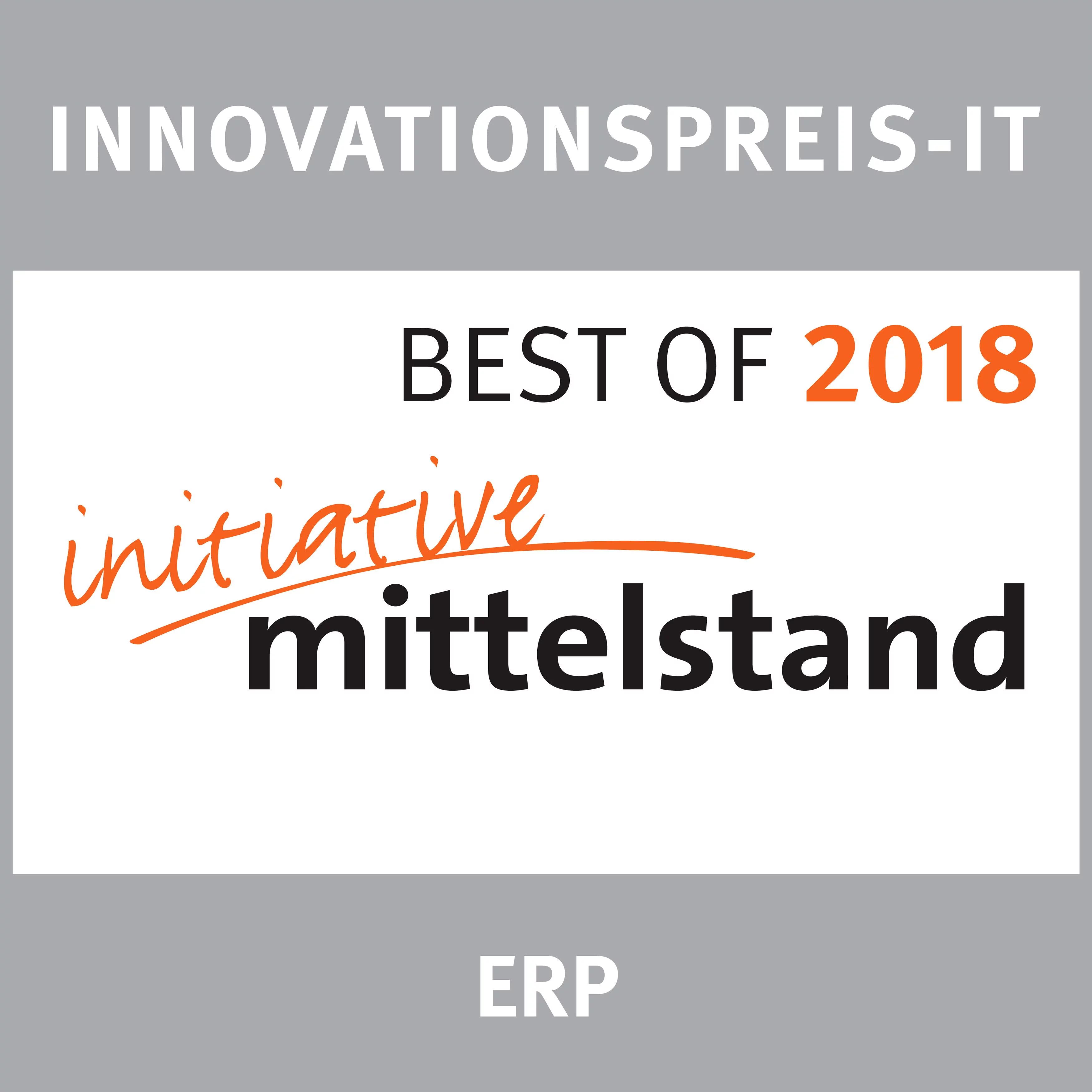 Best of 2018 - ERP (Initiative Mittelstand)