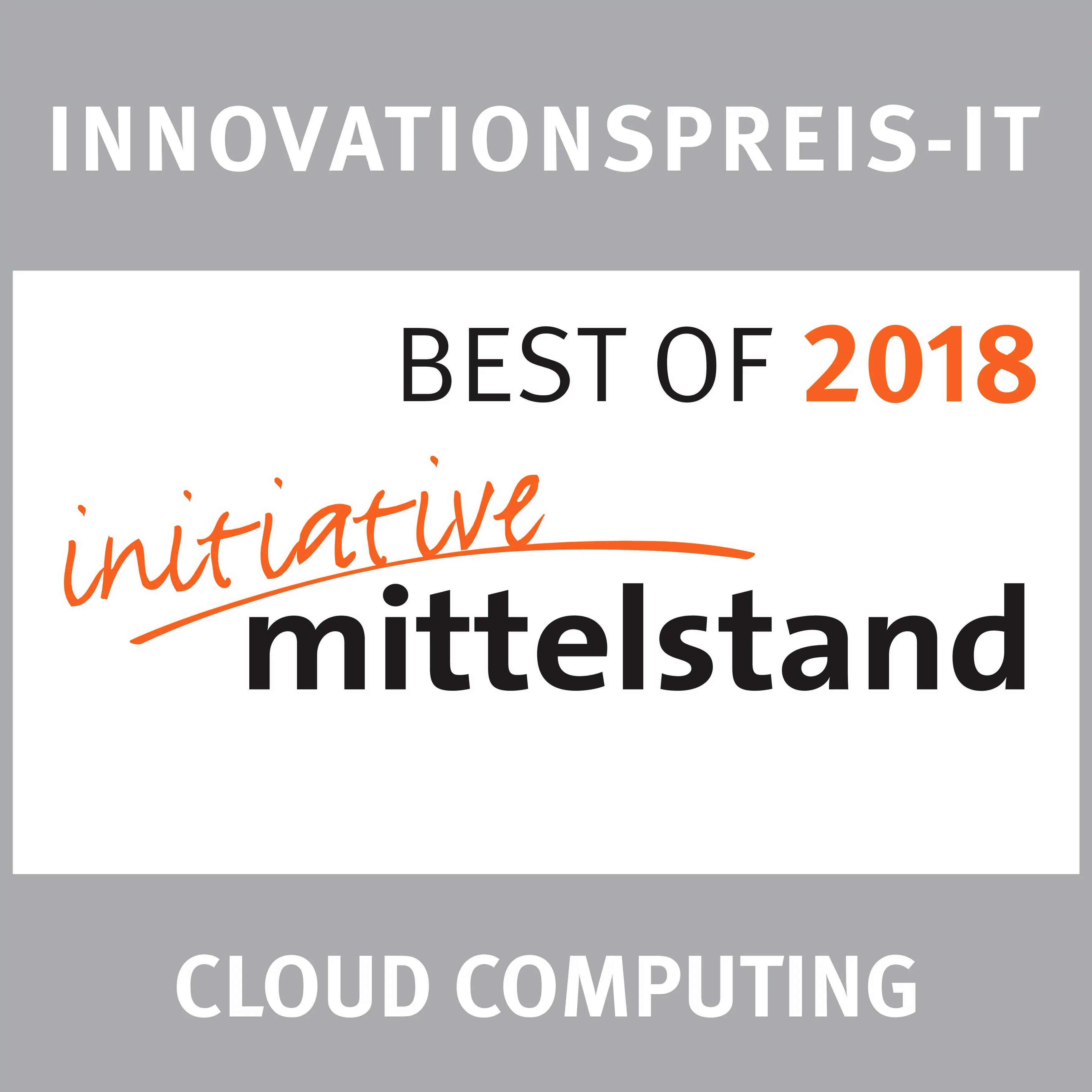 Best of 2018 - Cloud Computing (Initiative Mittelstand)