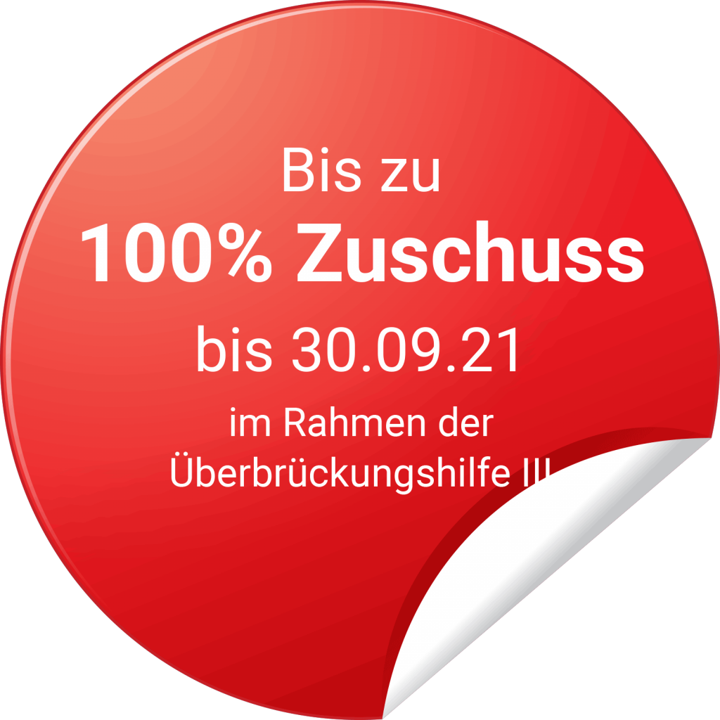 100% Zuschuss in der Überbrückungshilfe III